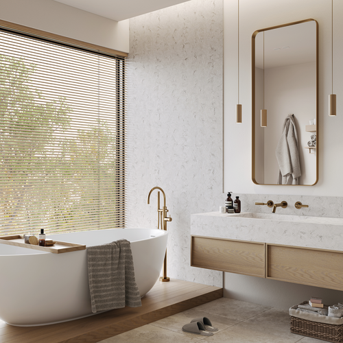 Aurora Almond, HIMACS - Solid Surface Countertops | LX Hausys US